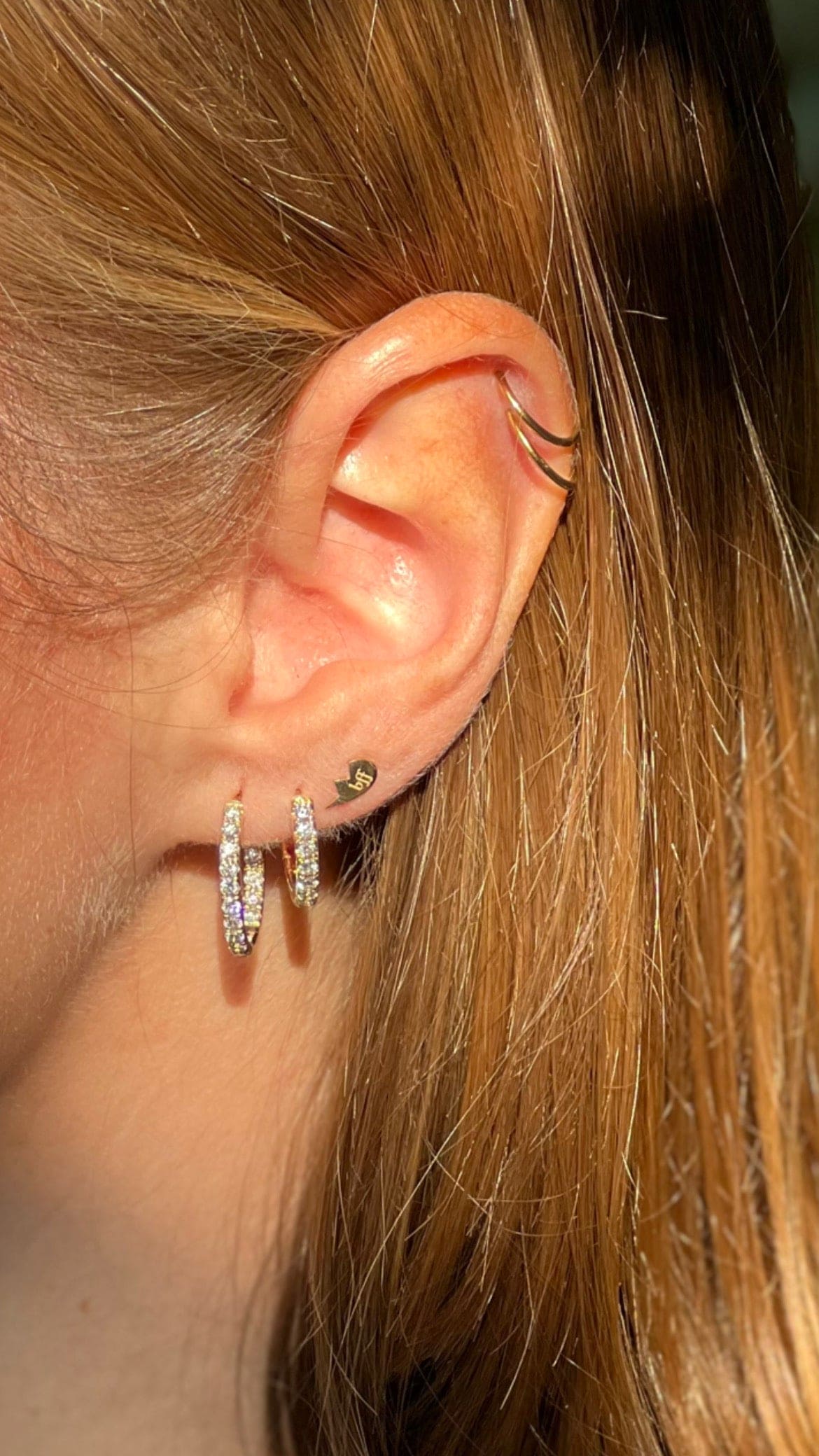 Customized Diamond Huggie Earrings