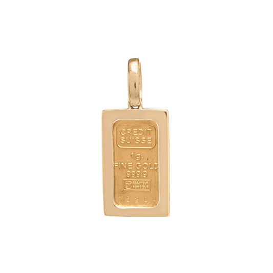 1 gram gold bar block frame