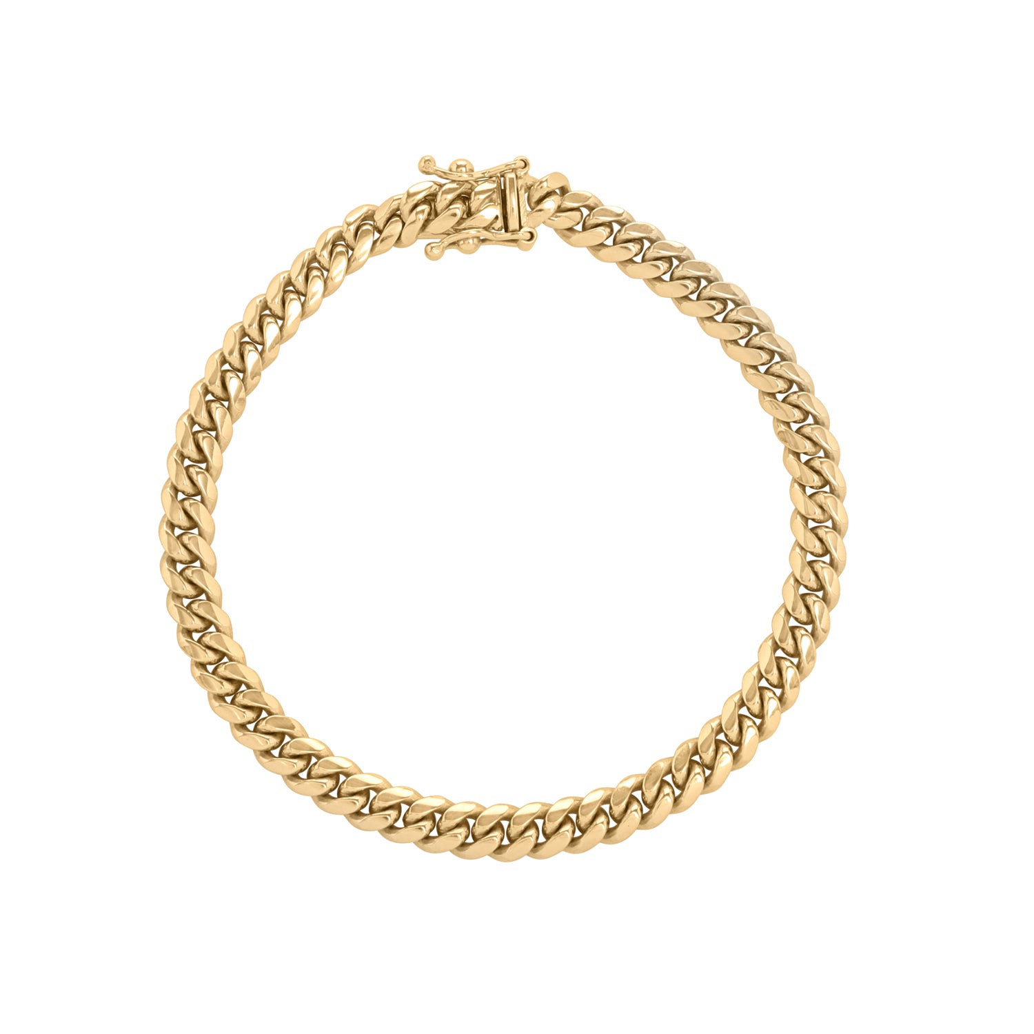Engraved Axis Bracelet- Gold Vermeil - Oak & Luna
