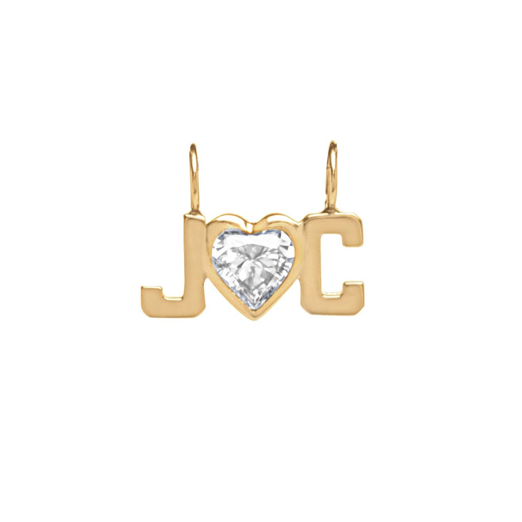 the two letter sweetheart pendant