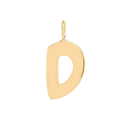 the bubble letter initial charm