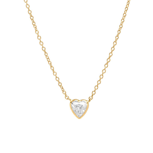 beautiful wire wrapped diamond heart necklace