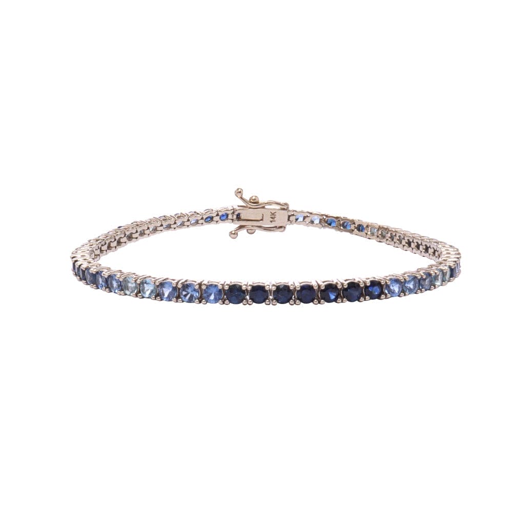 blue sapphire ombre bracelet 