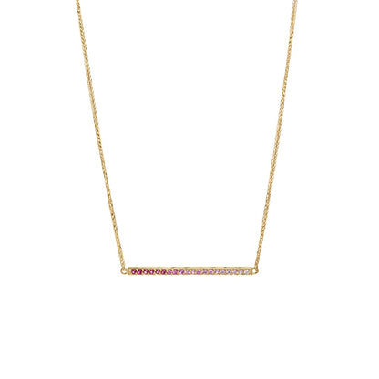 The Pink Ombre Bar Necklace