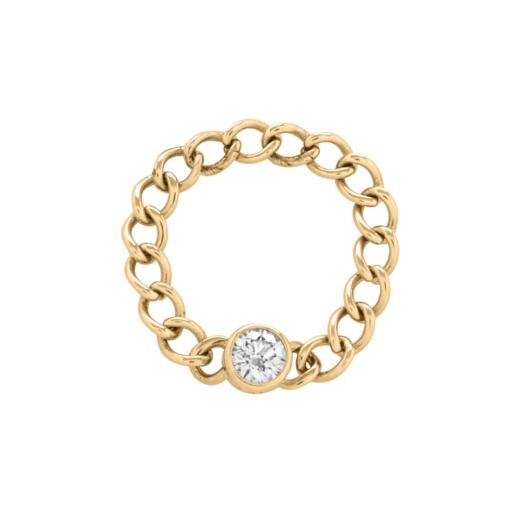 the bezel round chain ring