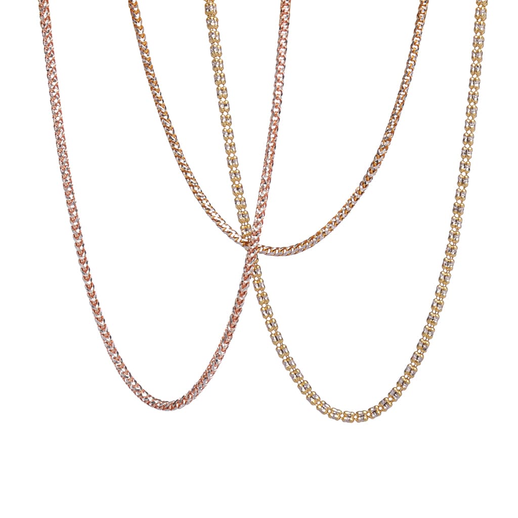 14K Gold Thin Chain for Women | Custom Necklace and Chains Rose Gold/White Gold / 26
