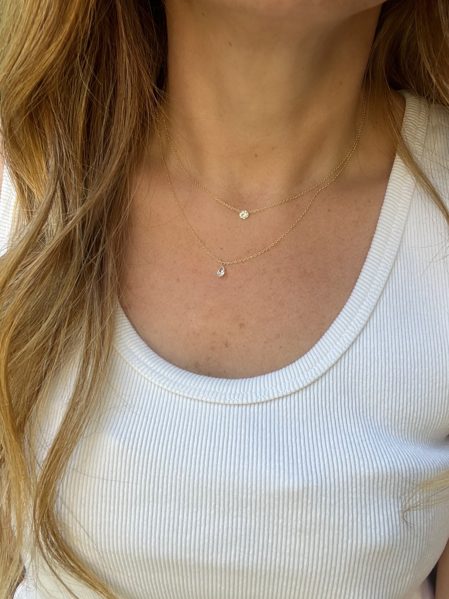 All About Floating Diamond Necklaces