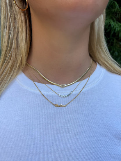 snake gold chain necklace