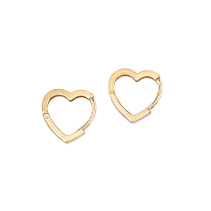 best gold heart-shaped huggies