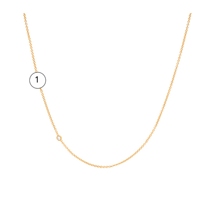 initial letter necklace design