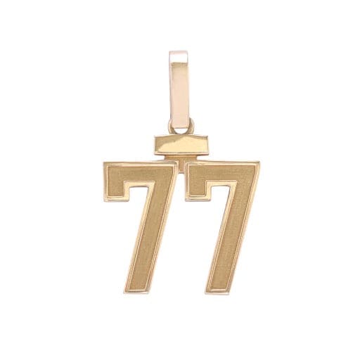 custom 77 number charm