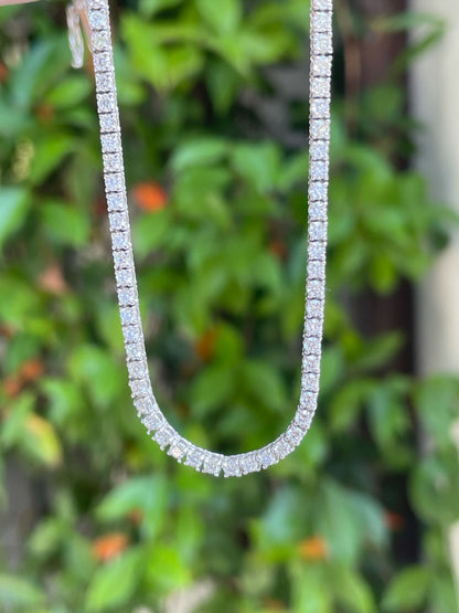 white gold and diamond custom necklace - the10jewelry