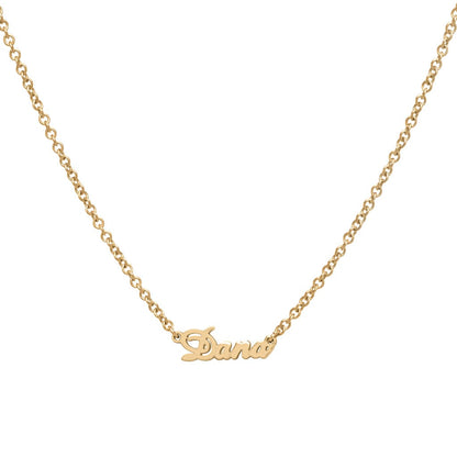 Gold Nameplate Necklace For Women