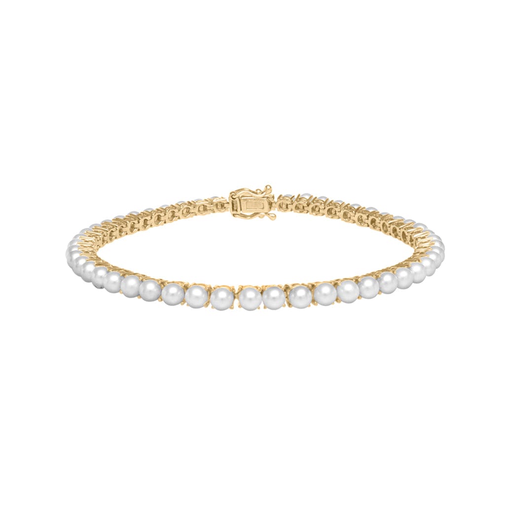 white pearl bracelets
