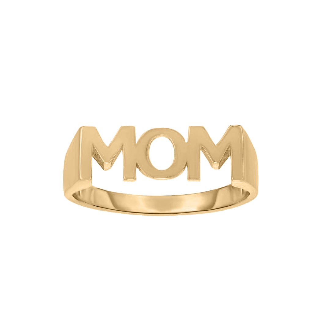 custom gold ring for mom - customized rings