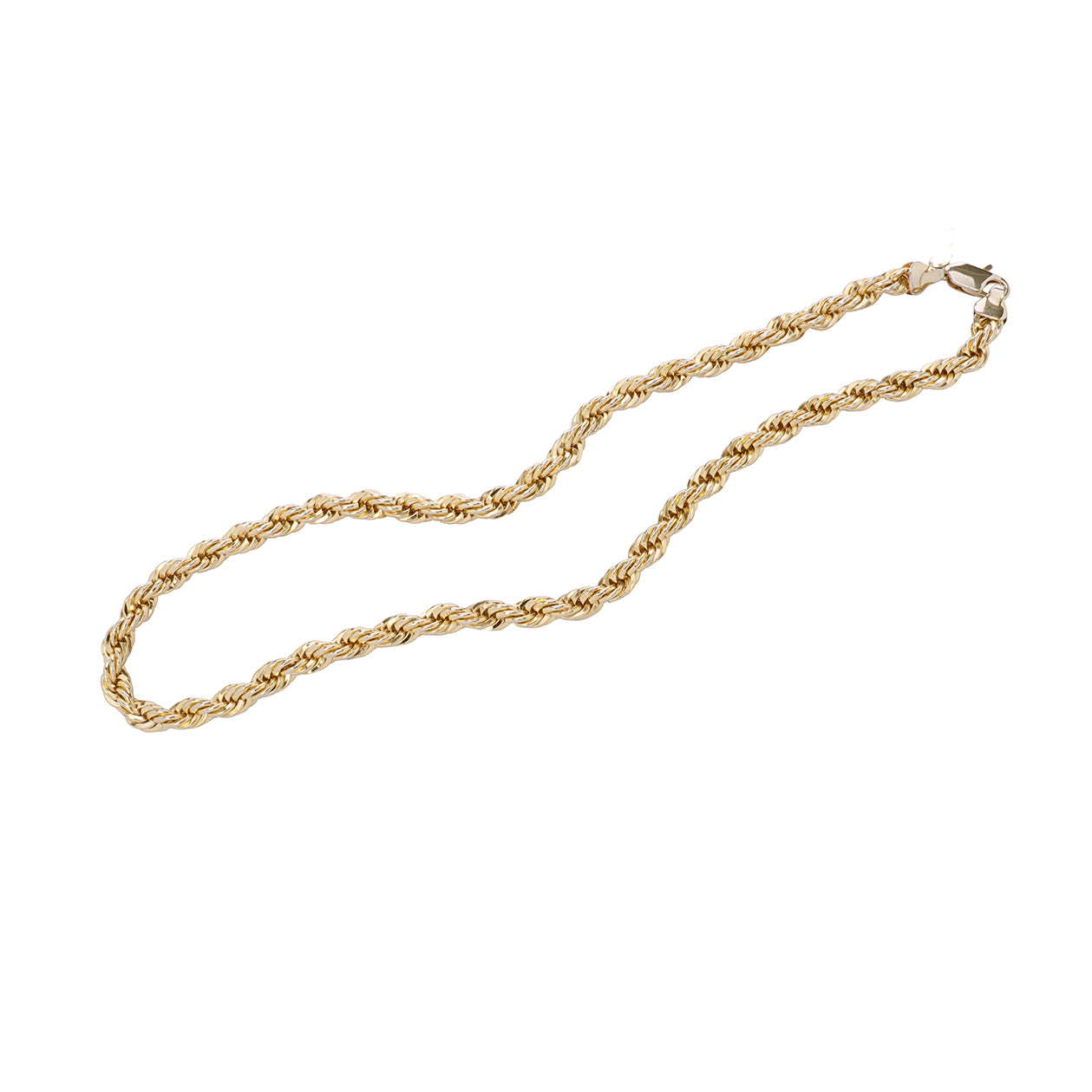 heavy gold rope chain necklace