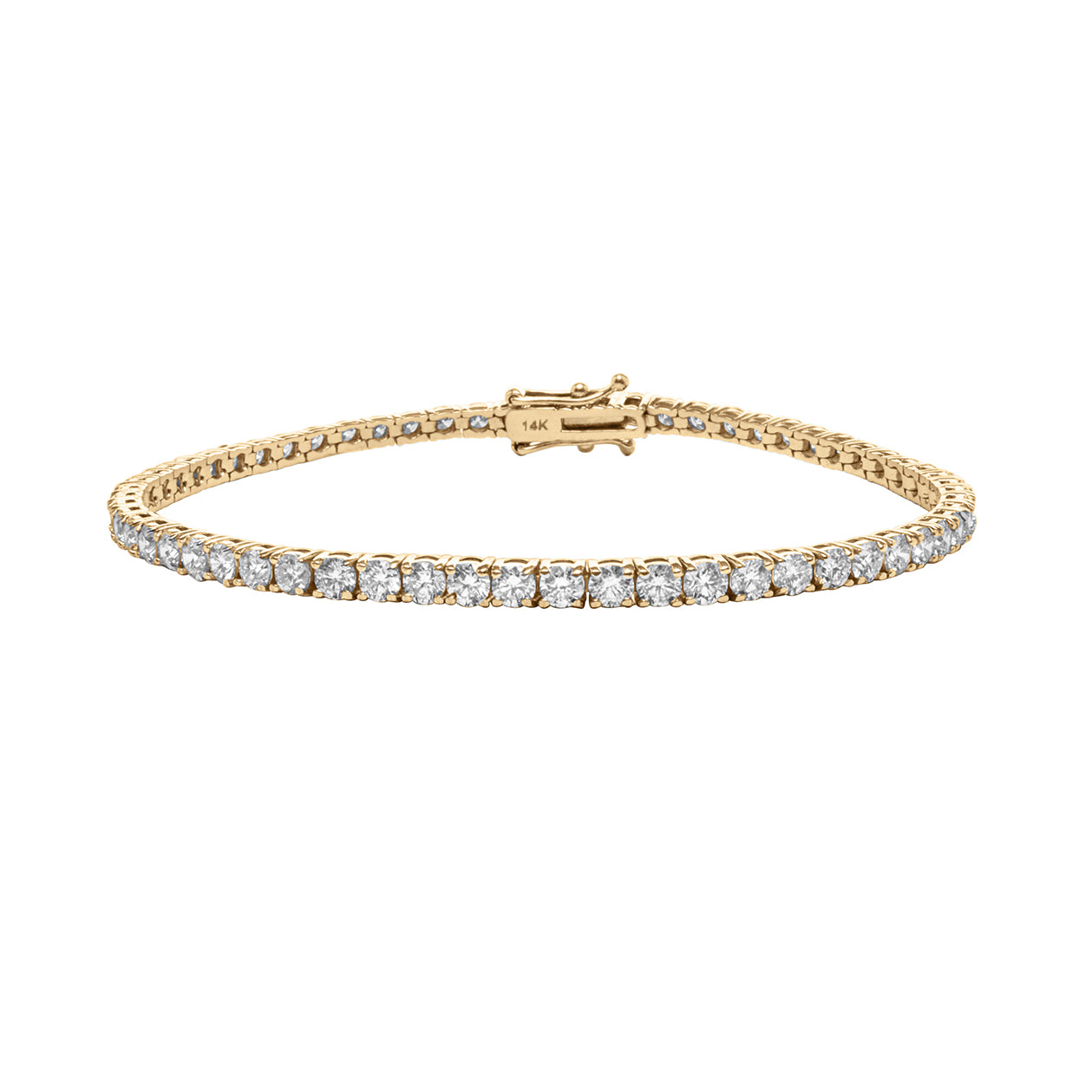 yellow gold and white diamond stone bracelets