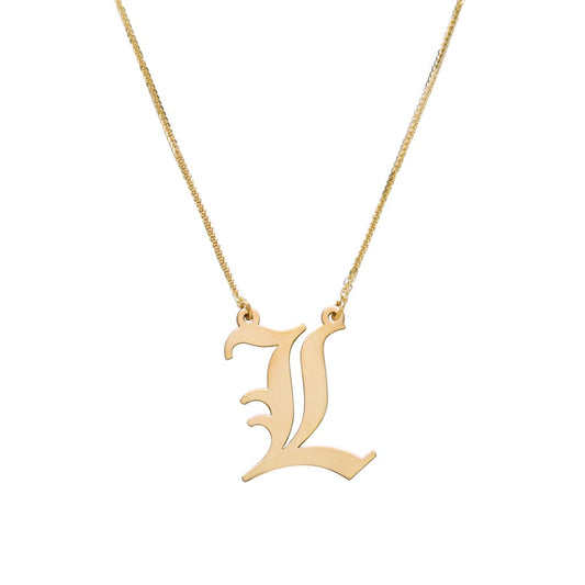 the letter necklace
