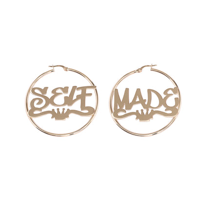 gold custom hoop earrings