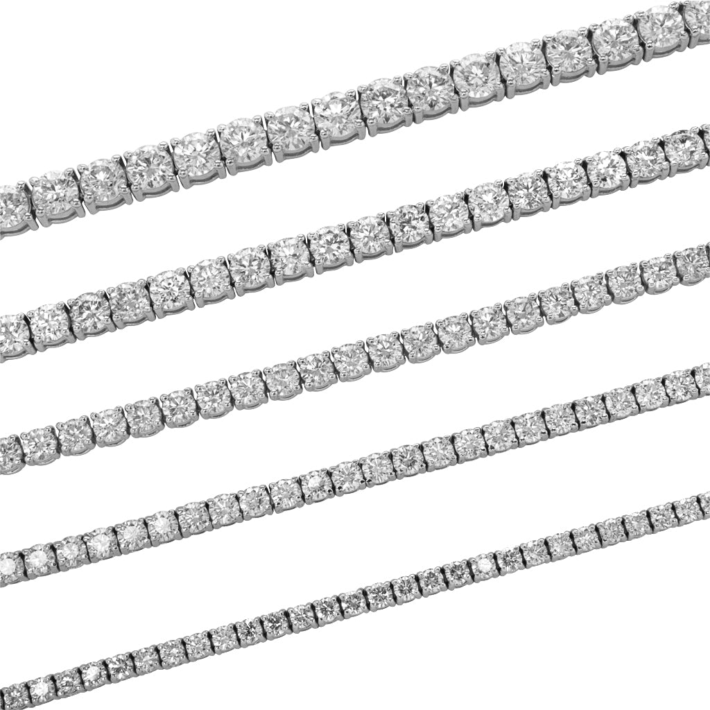 white gold , white diamond stone bracelets collection