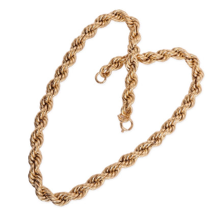 heavy rope gold chain - the10jewelry