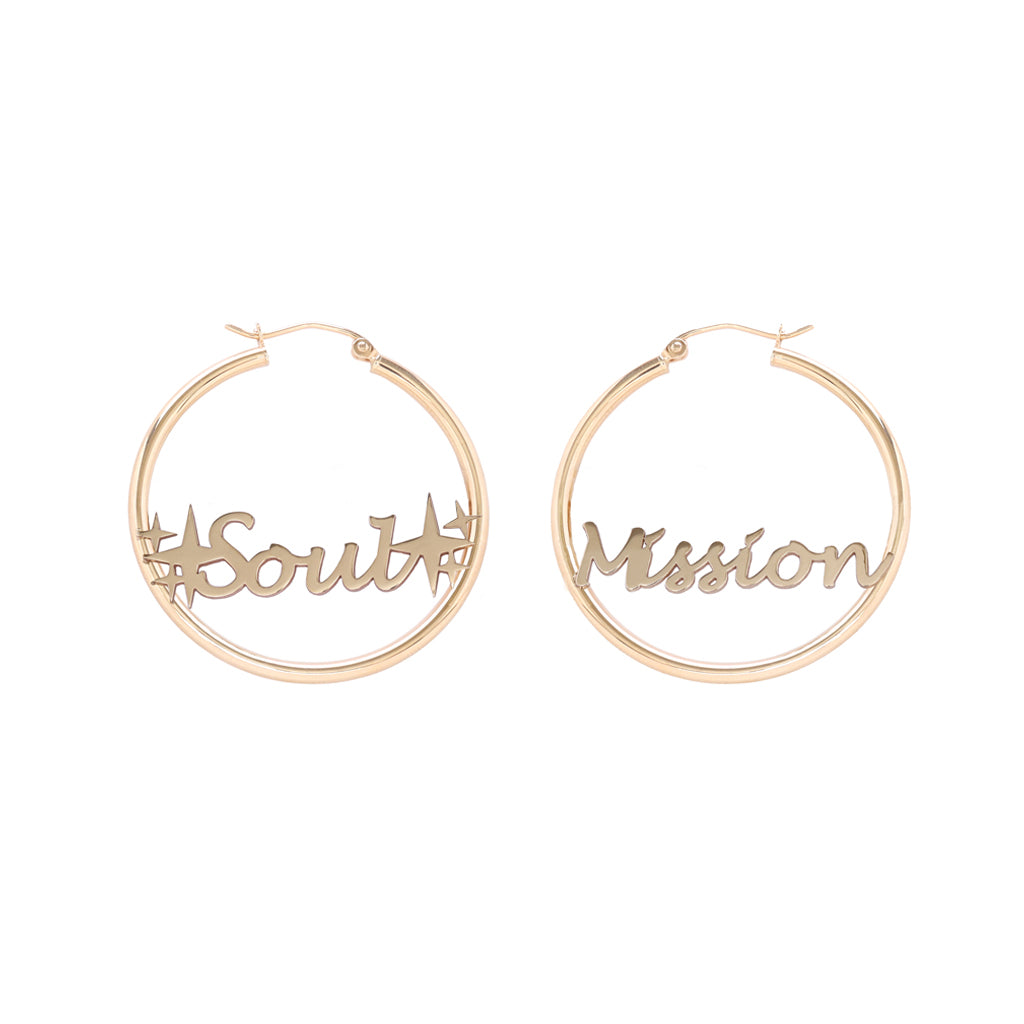 the10 jewelry custom 14k gold hoop earrings