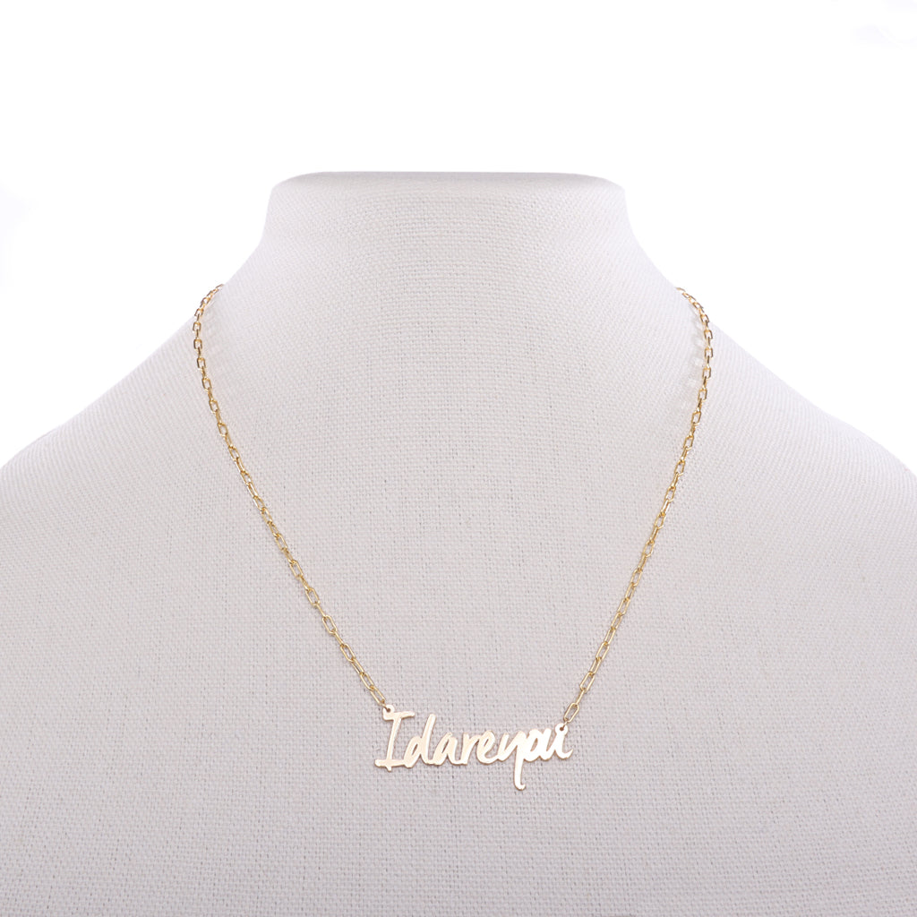 Custom Say My Nameplate Necklace