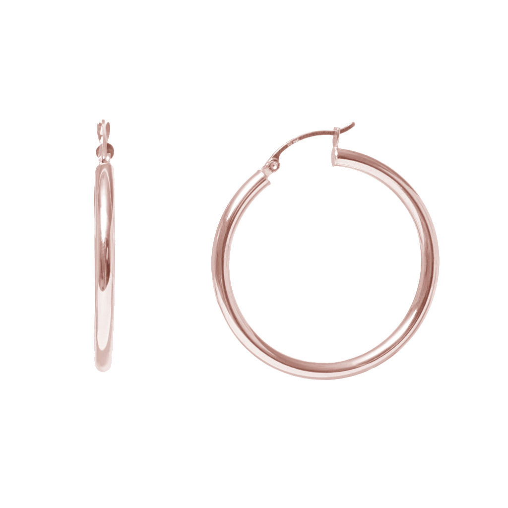 rose gold customized hoops