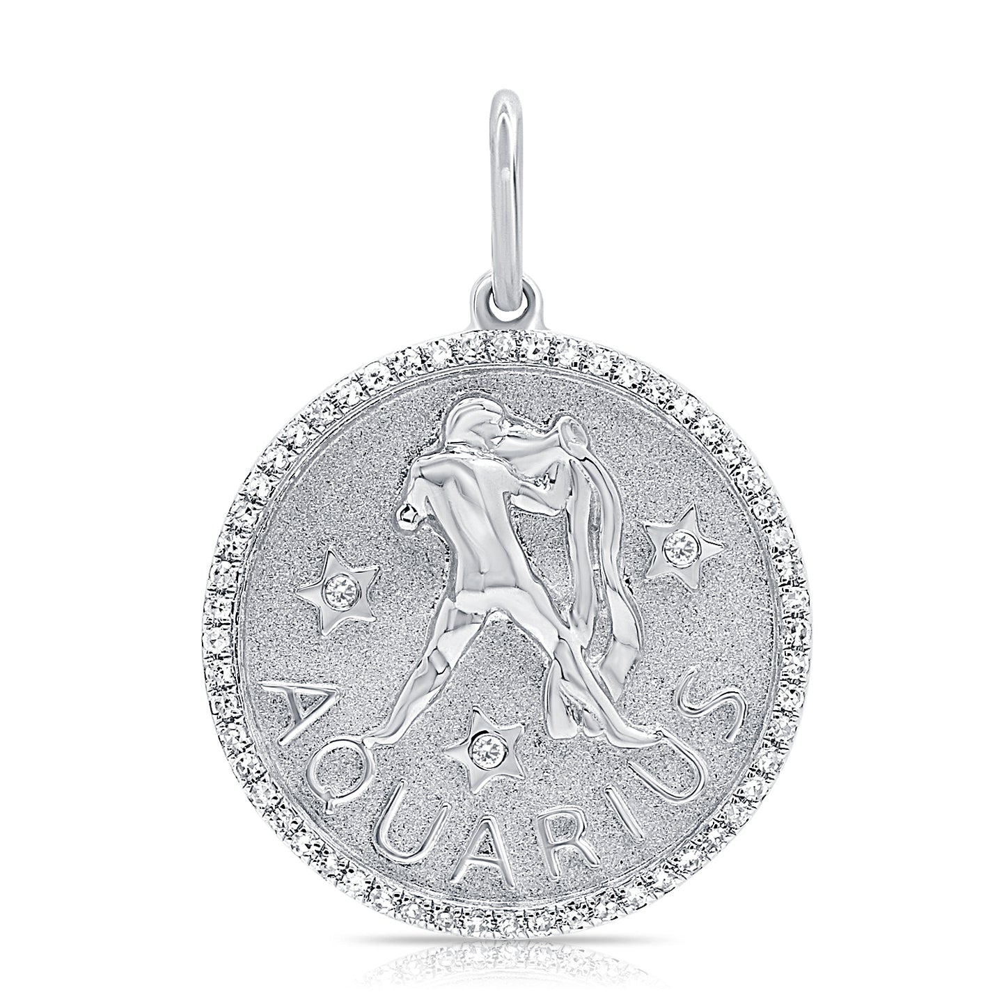 Aquarius zodiac pendant - custom pendant - the 10jewlery