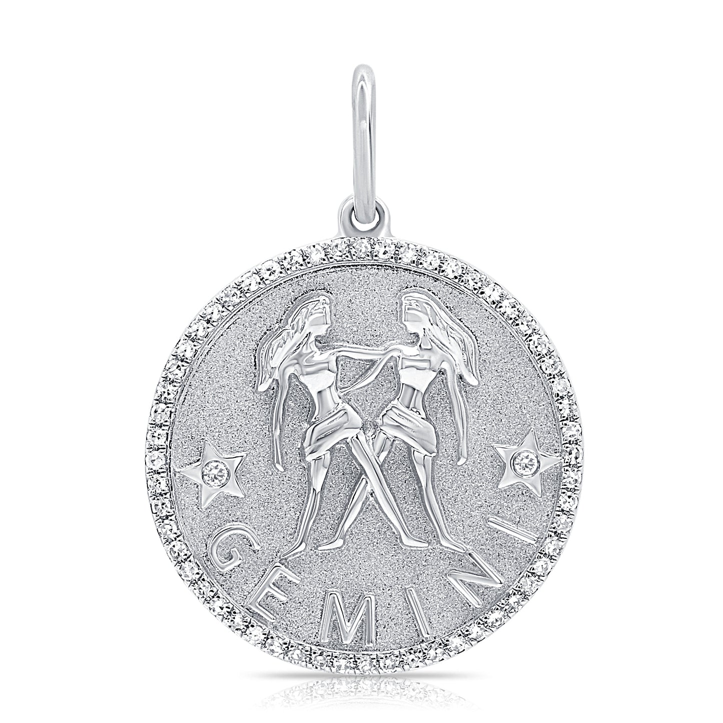 Gemini zodiac pendant - the10jewelry