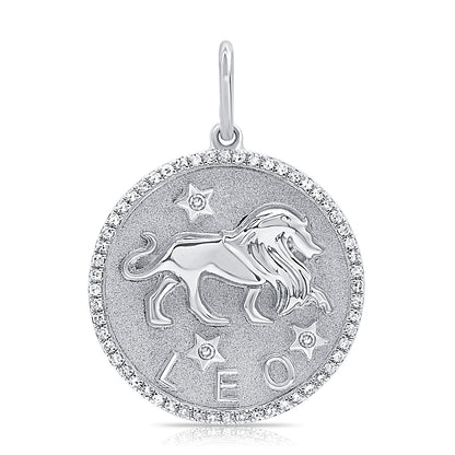 Leo zodiac pendant - the 10jewelry - custom jewelry
